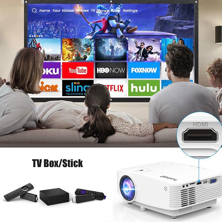 Produktbild Puxinat WiFi Beamer mit 100? Screen, 7500 Lumen