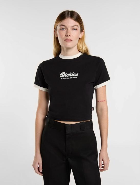 Actual product image Dickies Lewistown Ringer Ss Tee W Black (S)