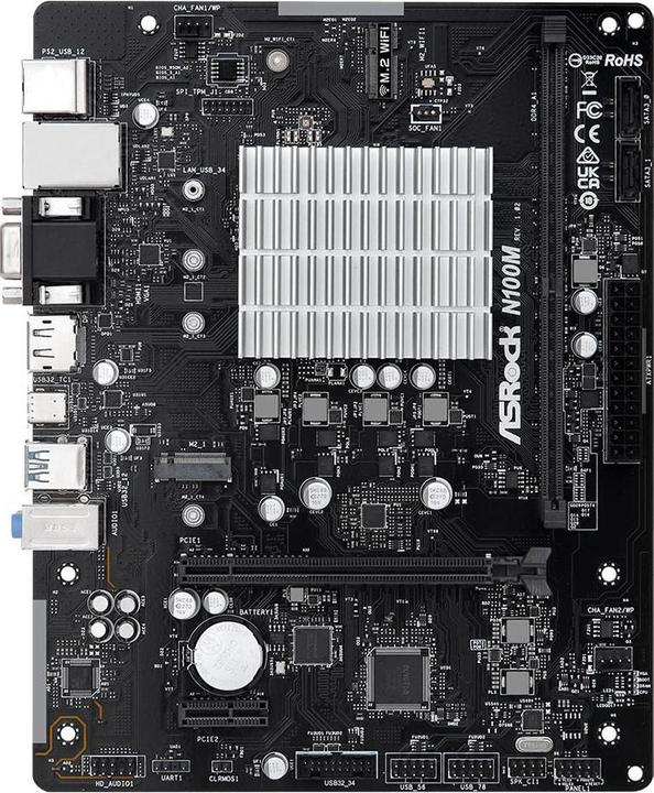 AsRock N100M (BGA 1264, mATX)