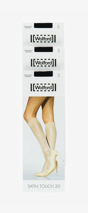 Produktbild Wolford Kniestrümpfe "Satin Touch" schwarz (20 DEN, 38, M)