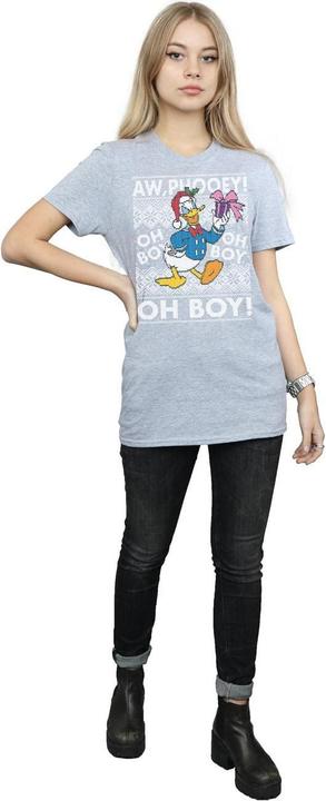 Immagine prodotto Disney Donald Duck Christmas Fair Isle Maglietta Ampia Donna (XL)