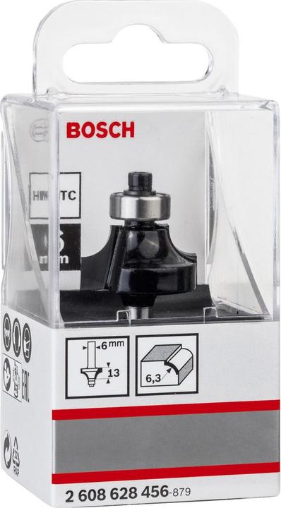 Actual product image Bosch Professional Zubehör Rounding cutter 6 mm. R1 6.3 mm. D 25.4. L 13.1 mm. G54 mm