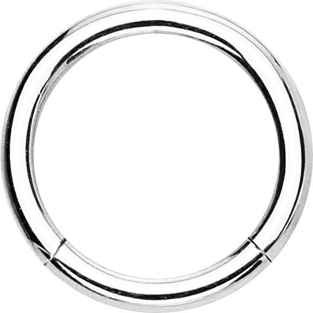 Star Piercing Micro Segmentring klappbar silber (925 Sterlingsilber, ohne Messing)