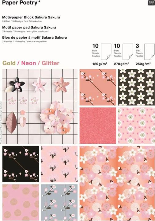 Produktbild Paper Poetry Motivpapier Sakura