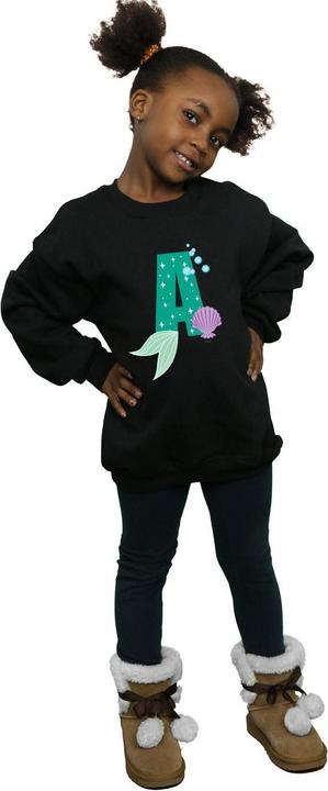 Actual product image Disney Girls Alphabet A Is For Ariel Sweatshirt (128)
