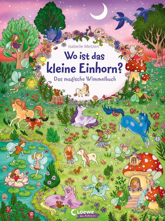 Immagine prodotto Wo ist das kleine Einhorn? (Tedesco, Isabella Metzen, Loewe Wimmelbücher, Loewe I miei primi libri, 2023)