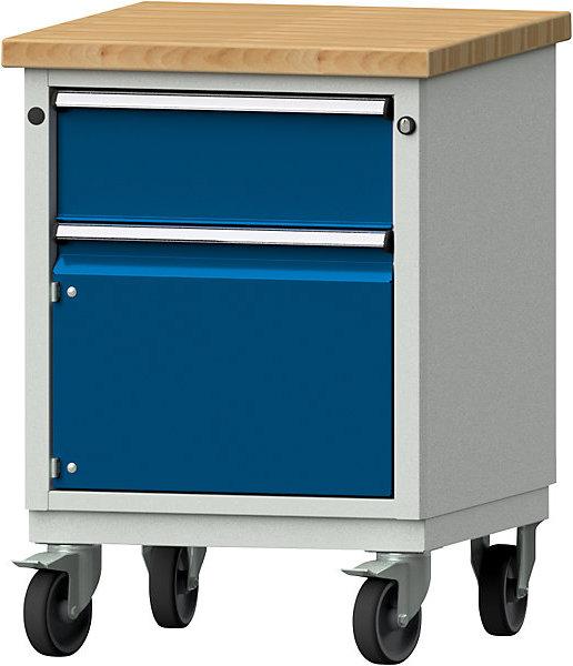 Image du produit Anke Établi compact, l x p 605 x 650 mm, 1 tiroir, 1 armoire, mobile. (60.50 cm, 65 cm)