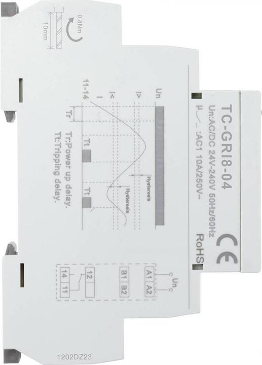 Produktbild Tru Components Stromüberwachungsrelais GRI8-04/16 Strom
