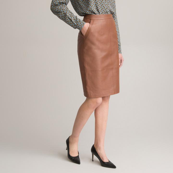 Actual product image Anne Weyburn Leather skirt (36)