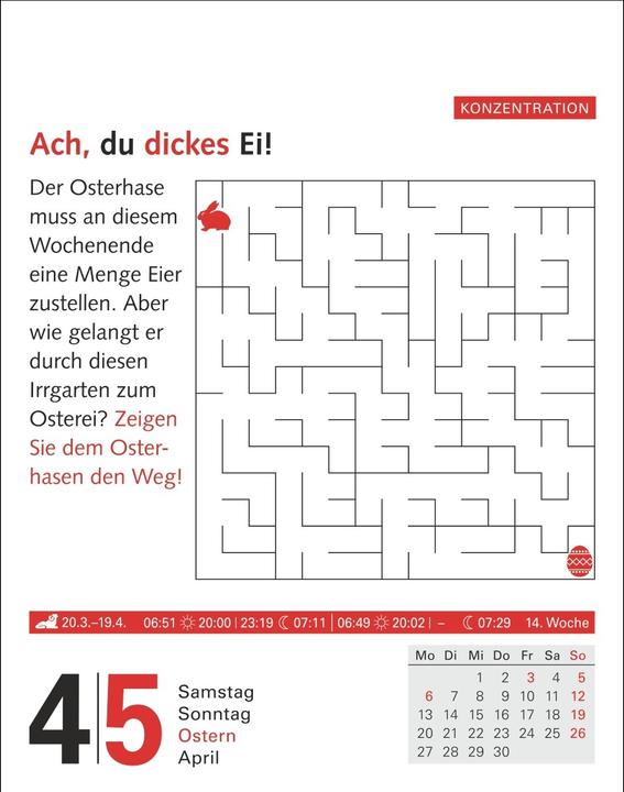 Actual product image Harenberg Meyers Grips-Gymnastik Tagesabreisskalender 2026 - Das tägliche 5-Minuten-Training für Gedächtnis (German, Philip, KIEFER, 2025)