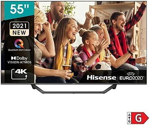 Productafbeelding Hisense 55A7GQ 55inch UHD QLED 350cd/m2 16:9 50Hz 3xHDMI 2.0 2xUSB 2.0 (55", QLED, 4K, 2021)
