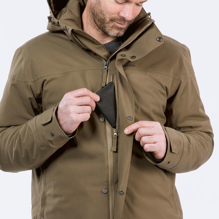 Image du produit Quechua Parka hiver homme chaud jusqu'à -10°C étanche randonnée hivernale - SH500 bleu (L)