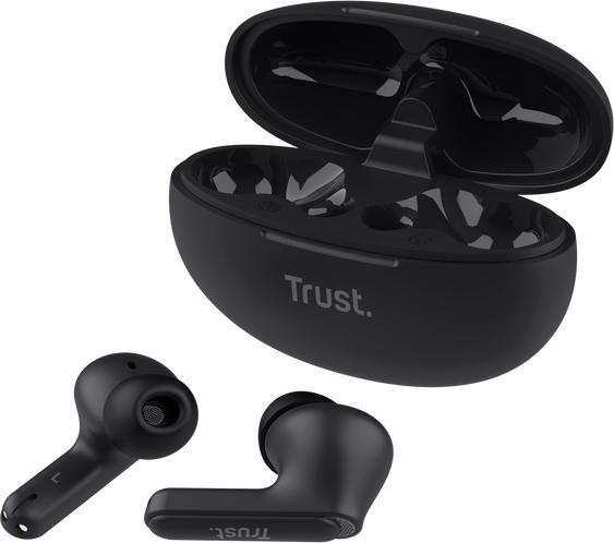 Produktbild Trust Yavi Bt Enc Earbuds Black (ANC, 23 h, Kabelgebunden)