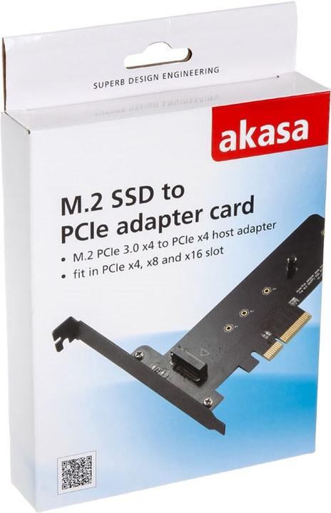 Produktbild Akasa M.2 zu PCIe Adapterkarte