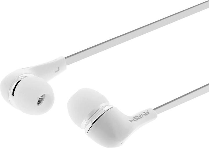 Actual product image Akashi Ecouteurs Intra-Auriculaire +Micro Blanc (Cable)