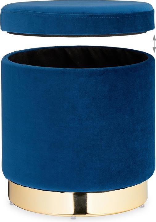 Actual product image Relaxdays Velvet Stool