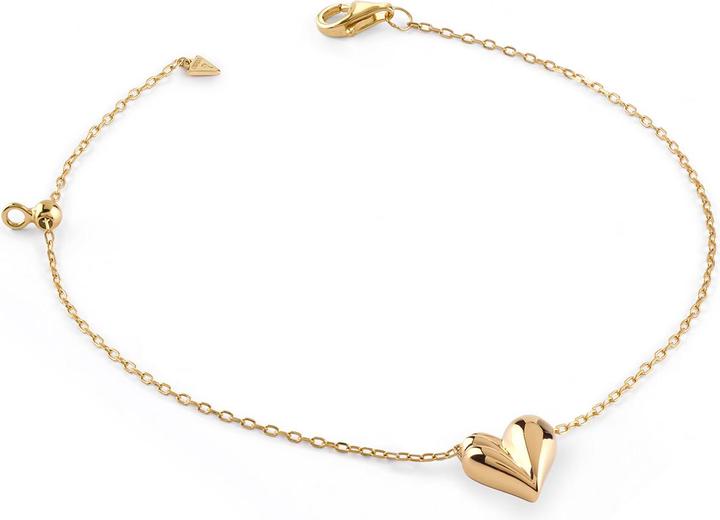 Guess 13MM FLUID HEART BRACELET Armband (18.50 cm, Silber 925)