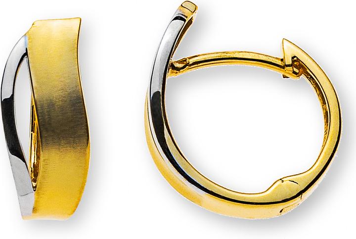 Image du produit Muau Boucles d'oreilles (Or blanc 750 Saphir 0.42ct. brillants 0.10ct)