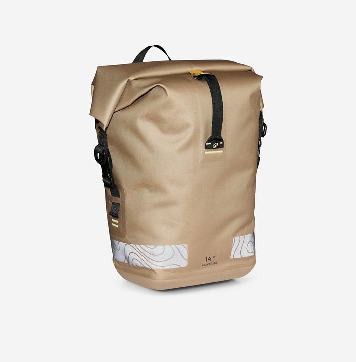 Actual product image Rockrider Fahrradtasche Gepäcktasche Touring ADVT 900 14 l wasserdicht IPX6 (14 l, Luggage carrier bag)