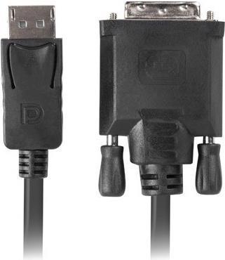 Immagine prodotto Lanberg CA-DPDV-10CU-0030-BK Cavo video adattatore DisplayPort DVI-D (3 m, DisplayPort)