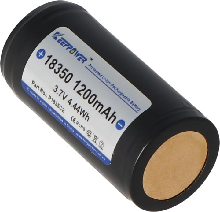 Actual product image Keeppower 18350 (1 pcs., 18350, 1200 mAh)