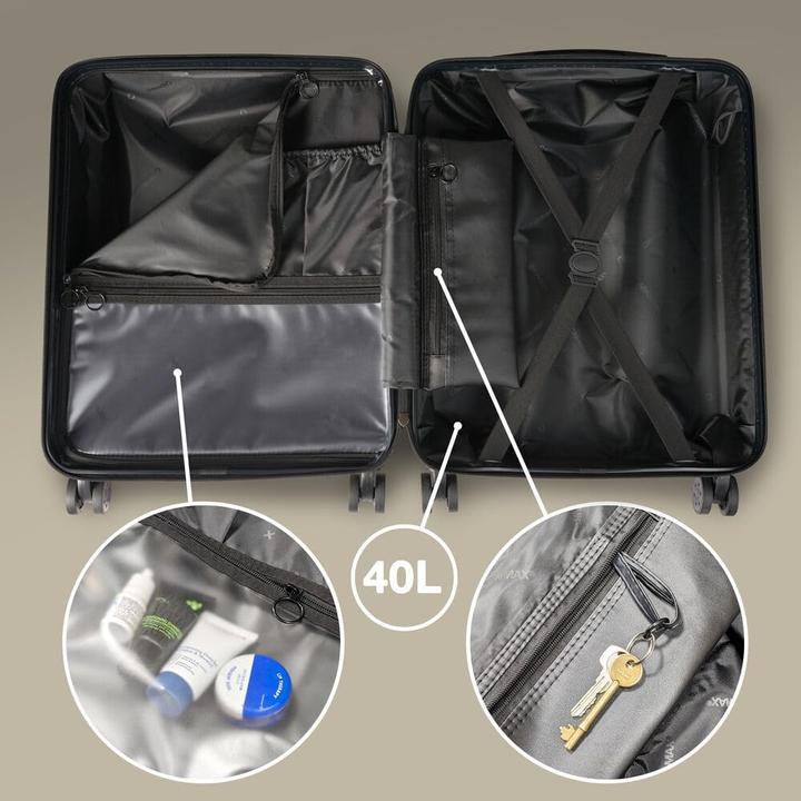 Produktbild Cabin Max Anode Handgepäck Koffer mit 4 Rollen (40 l, Handgepäck (bis 50l))
