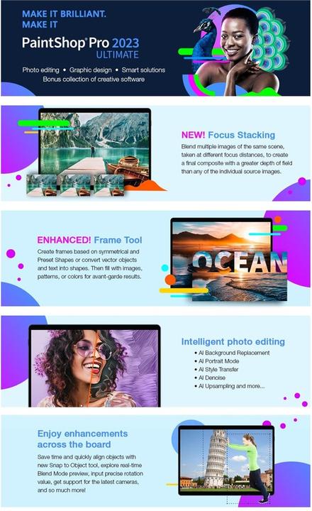 Produktbild Corel PaintShop Pro 2023 Ultimate (1 User, unbegrenzt)