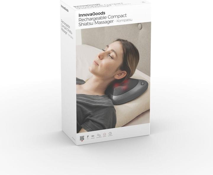 Produktbild InnovaGoods Kompaktes Shiatsu-Massagegerät, wiederaufladbar Kompatsu