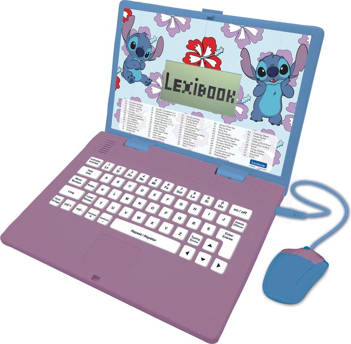 Immagine prodotto Lexibook Disney Stitch - pädagogischer Laptop (Inglese, Francese)