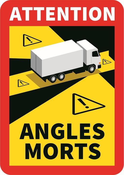 Actual product image Brady Blind Spot Sign for Trucks