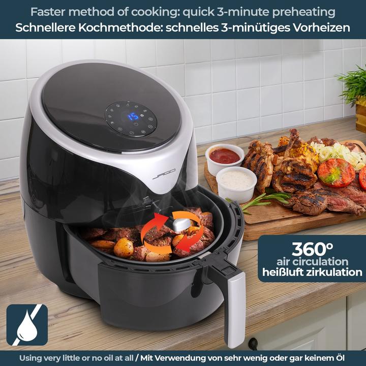 Actual product image Jago Heissluftfritteuse 5.5L