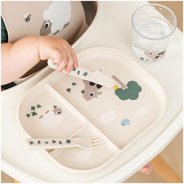 Actual product image Done by Deer Esslernbesteck 3-tlg. Besteck-Set Foodie - Tiny Farm -