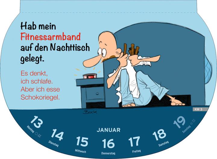 Heye Bildkalender Dumme Sprüche (21 x 29 cm, Harter Einband, Deutsch)