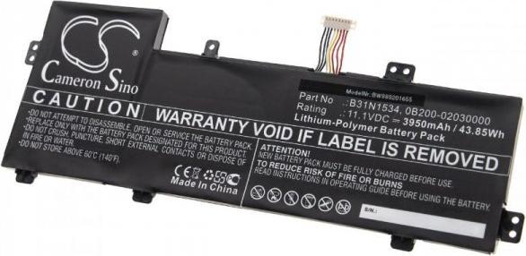 Produktbild AccuCell Akku passend für Asus Zenbook UX510UW u.a. wie B31N1534 3950mAh 11,1V Li-Plymer (3950 mAh)
