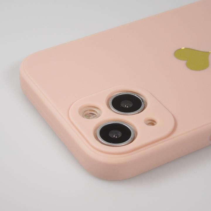 Produktbild PhoneLook Hülle Silikon Mat Herz gold (Apple iPhone 16e)