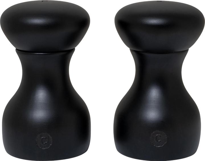 Produktbild Crush Grind Salz- und Pfeffermühle Lyon 2er Set, 9.6 cm, Schwarz (Pfeffer, Salz)