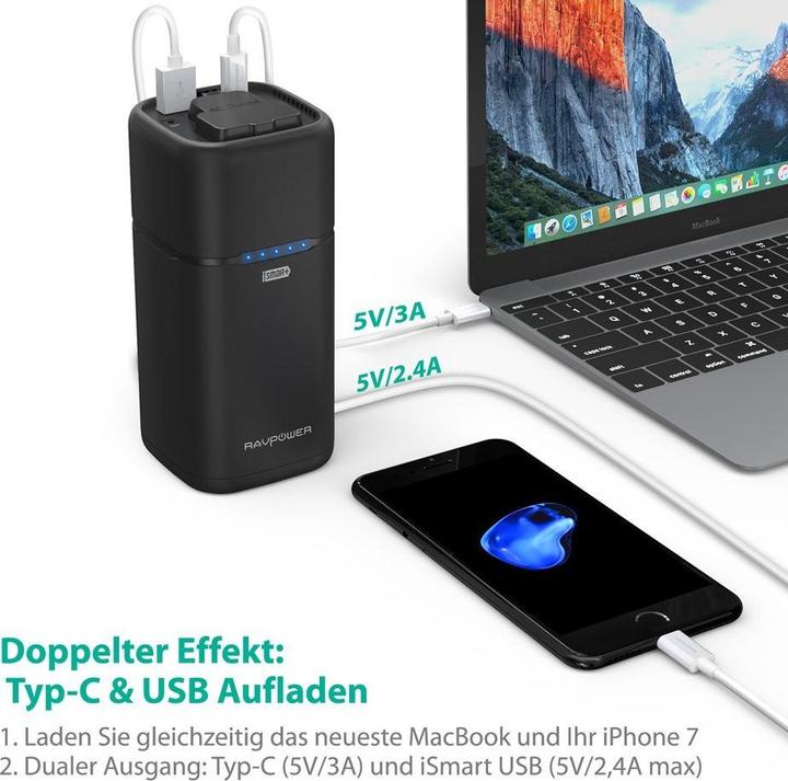 Actual product image RAVPower Rp-Pb054 (20100 mAh, 65 W, 65 Wh)