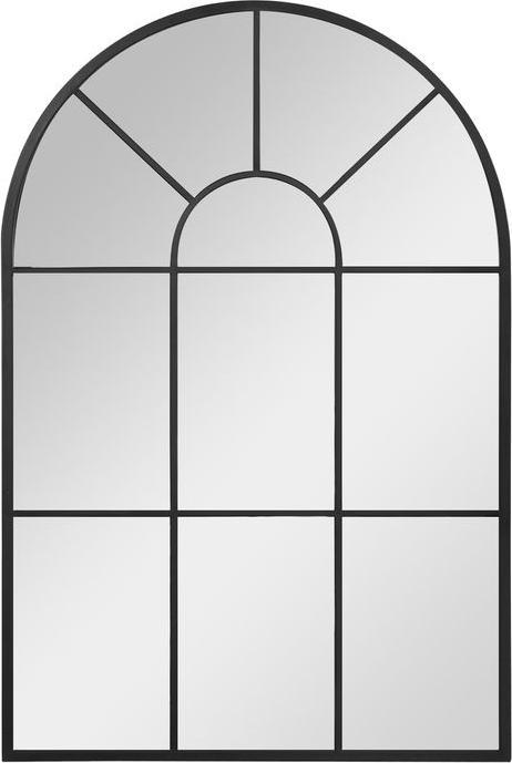 Produktbild Swisshandel24 Wandspiegel Bogenfenster-Spiegel 91 x 60 cm Wohnzimmerspiegel für Schlafzimmer, Esszimmer, Flur Schw (91 x 60 cm)