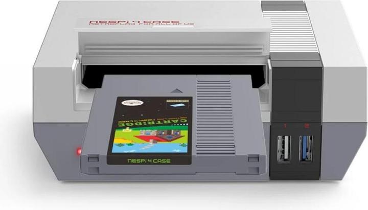 Produktbild Retroflag RPI4 NESPI CASE - Gehäuse für Raspberry Pi 4 NES-Design grau