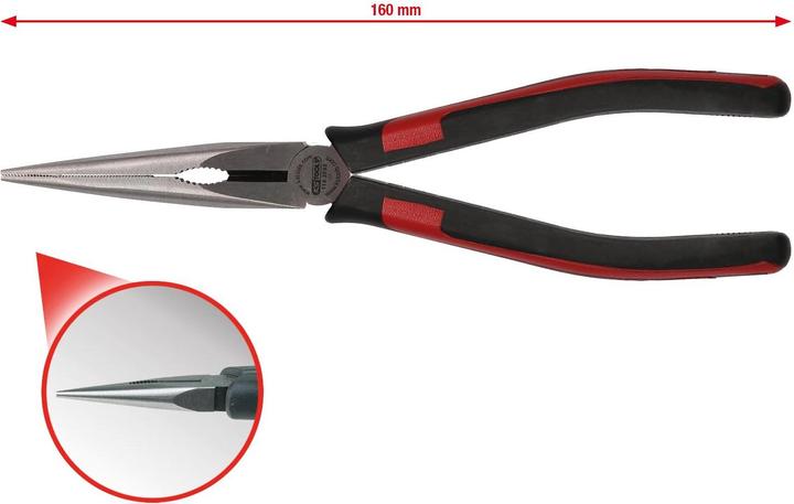 Produktbild KS Tools SlimPOWER Flachrundzange (160 mm)