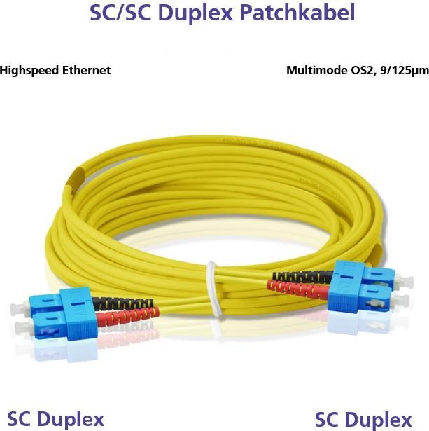 Actual product image Helos Fiber optic patch cable (CAT6, 10 m)