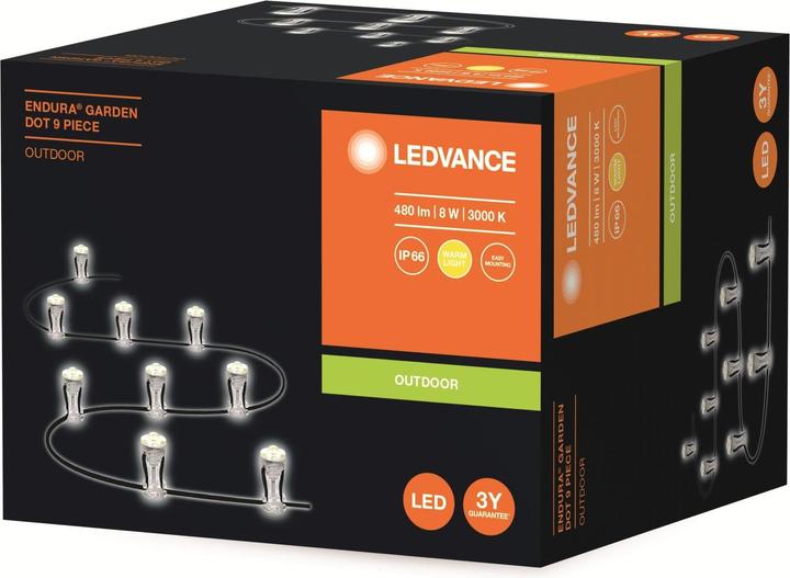 Produktbild Ledvance LED Lichterkette ENDURA GARDEN DOT 9P 830 (0.02 m)
