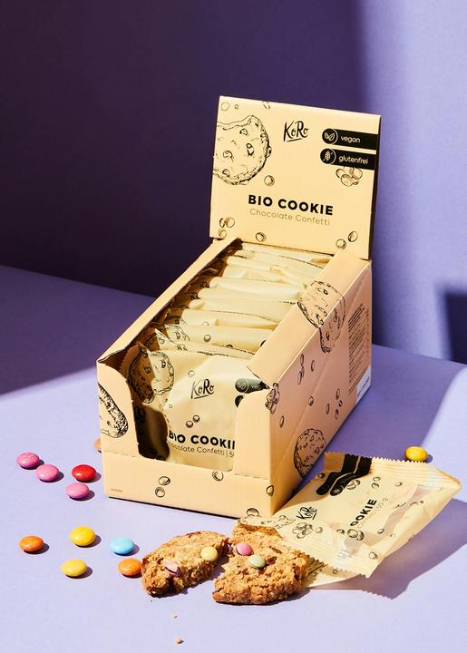 Image du produit KoRo Biscuit bio à la vanille et aux lentilles de chocolat colorées (1 pcs, 600 g)