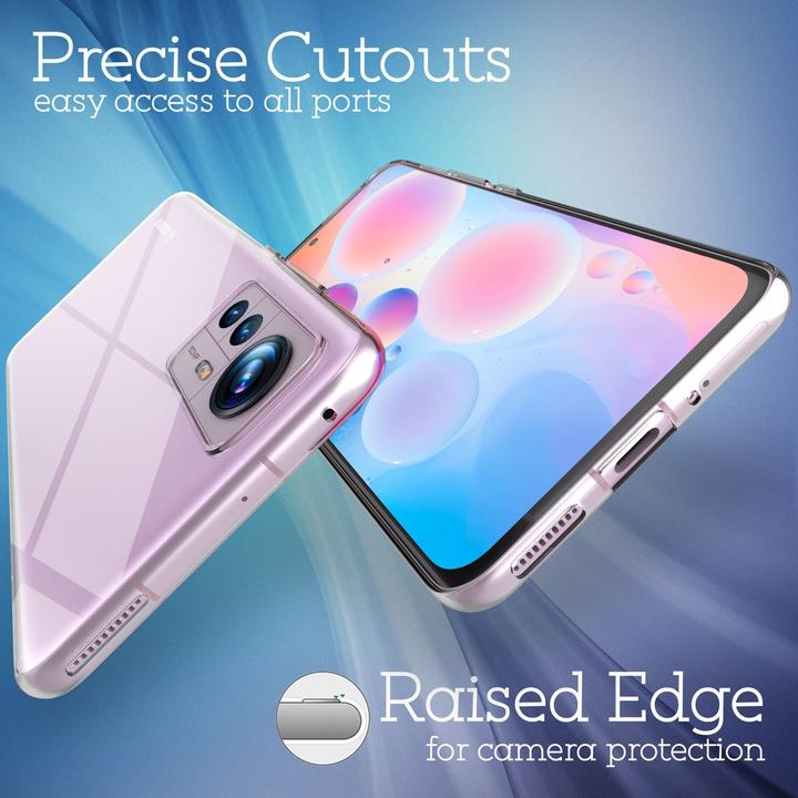 Actual product image Nalia Clear Transparent Silicone Sleeve (Xiaomi 12)