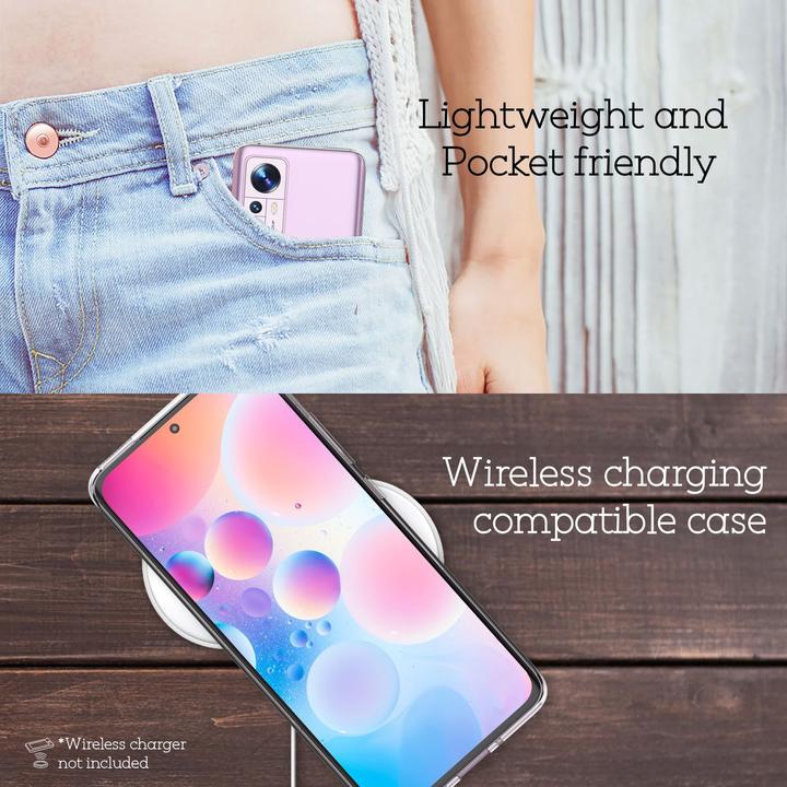Actual product image Nalia Clear Transparent Silicone Sleeve (Xiaomi 12)