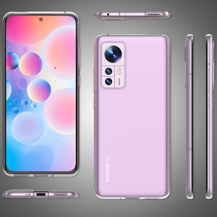 Actual product image Nalia Clear Transparent Silicone Sleeve (Xiaomi 12)