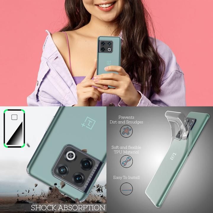 Produktbild Nalia Klare Transparente Silikon Hülle (OnePlus 10 Pro)