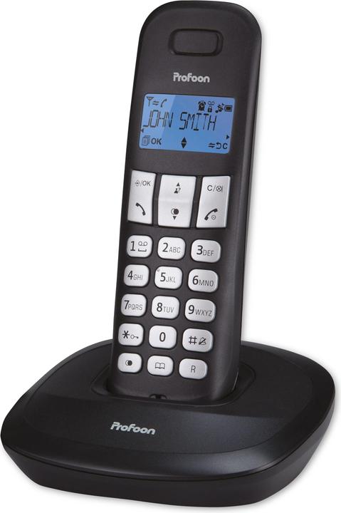 Actual product image Profoon DECT telephone PDX-1100 with 1 handset, black