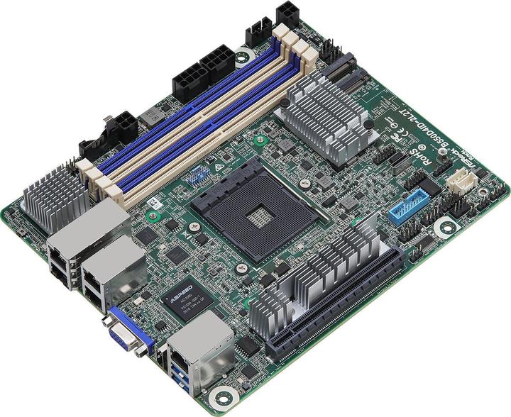 Image du produit AsRock B550D4ID-2L2T (AM4, AMD B550, Mini-ITX)