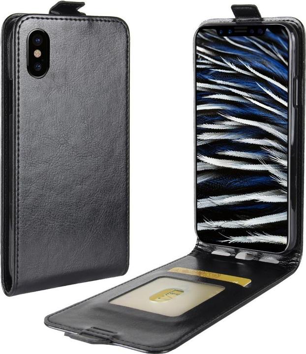 Image du produit Cover-Discount Etui en cuir avec pochette pour photos Vertical (Apple iPhone X, Apple iPhone XS)